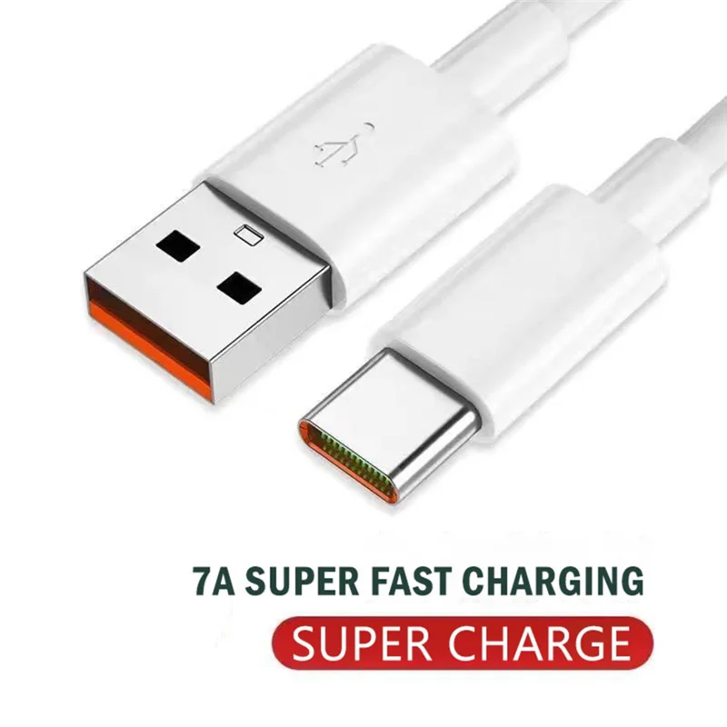 House Home 7A Type C USB Cable Super-Fast Charge Cable for A S22 A P40 A Redmi A - £19.98 GBP