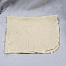 Gerber Thermal Baby Blanket Solid Plain Yellow Cotton Swaddle Receiving Lovey - £31.37 GBP