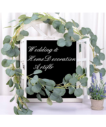 1 Pc 6 Ft Artificial Eucalyptus Garland Plastic Collection Leaves Vines - $10.00