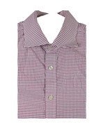 Charles Tyrwhitt Mens Shirt 16.5-33 Red White Check Slim Fit Non Iron US... - $46.70 CAD
