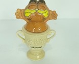 Garfield Worlds Greatest Mom Trophy Figurine 4.75&quot; Tall Enesco 1971 Ceramic - £17.06 GBP