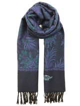 Vintage Authentic Longchamp Scarf Muffler Wool Cashmere Shawl Classic Wr... - £93.58 GBP