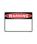 Custom Warning Sign Metal Aluminum 8&quot;x12&quot;  horizontal or vertical - $243.29 MXN
