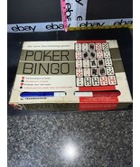 Vintage 1960’s Poker Bingo Game 12 Boards And Plastic Chips Preowned. - £6.33 GBP