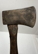 Vintage Unmarked Axe Hatchet Old Wood handle Rusting - $15.14