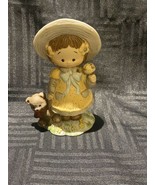 Vintage Enesco 1984 Giordano little girl with ice cream cone and teddy f... - £11.01 GBP