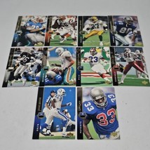 The Upper Deck 1994 Football Trading Cards -Lot of 10- #209 211 224 222 228 226 - £4.48 GBP