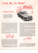 Saab “Look Ma, No skids Roger Barlow Saab Press Original Brochure in col... - £18.97 GBP