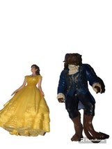 Disney Beauty The Beast &amp; Belle  Enchanted Rose Figure Hasbro 4.5” Cake Toppers? - £7.93 GBP