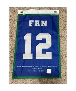 Seattle Seahawks 40th anniversary 12th Man Retirement Banner SGA 12”x 19” - $336.12 MXN