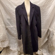 London Fog Signature Men&#39;s Wool Navy Coat with Buttons, Size 40R - £70.05 GBP