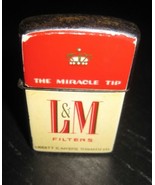 Vintage CONTINENTAL L&amp;M FILTERS The Miracle Tip Cigarettes Flip Top Lighter - $261.68 MXN