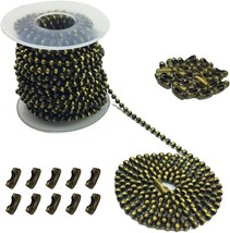 Ceiling Light Fan Chain With 30 Matching Connectors And 10 Yards Of Bronze - £33.63 GBP