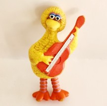 1982 Sesame Street Big Bird Playing Guitar Jim Henson PVC Vintage Toy E93 - $468.15 MXN