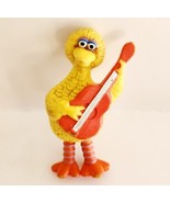 1982 Sesame Street Big Bird Playing Guitar Jim Henson PVC Vintage Toy E93 - $34.16 CAD