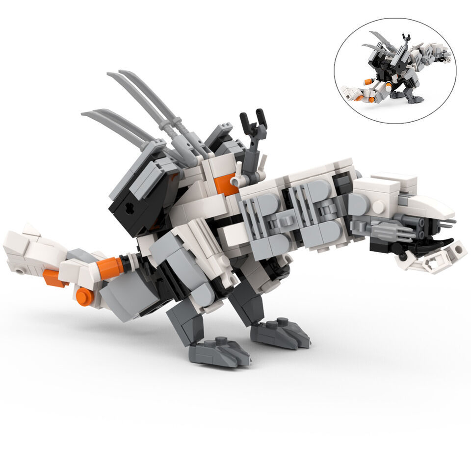 Monster Model Building Blocks Set Horizon Zero Dawn Mini Thunderjaw Bric... - $18.80