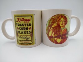 2 Vintage Kellogg&#39;s Corn Flakes/The Sweet Heart Of Corn Mug, 1996 Kellog... - £13.12 GBP