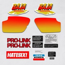 Sticker Decal Vintage bike Honda Baja XRL 1989 side cover tank (Free shi... - $46.53
