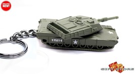 Rare Keychain Green Camo Abrams M1 Main Battle Tank ARMY/USMC Ltd Great Gift - £31.06 GBP