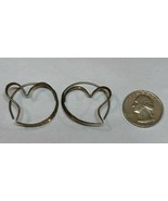 Heart Shaped Sterling Silver .925 Earrings - £15.56 GBP