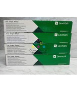 4 OEM Lexmark CX921,922,923,924 CMYK High Yield Toners 76C0HC0,M0,Y0, 86... - $11,389.66 MXN