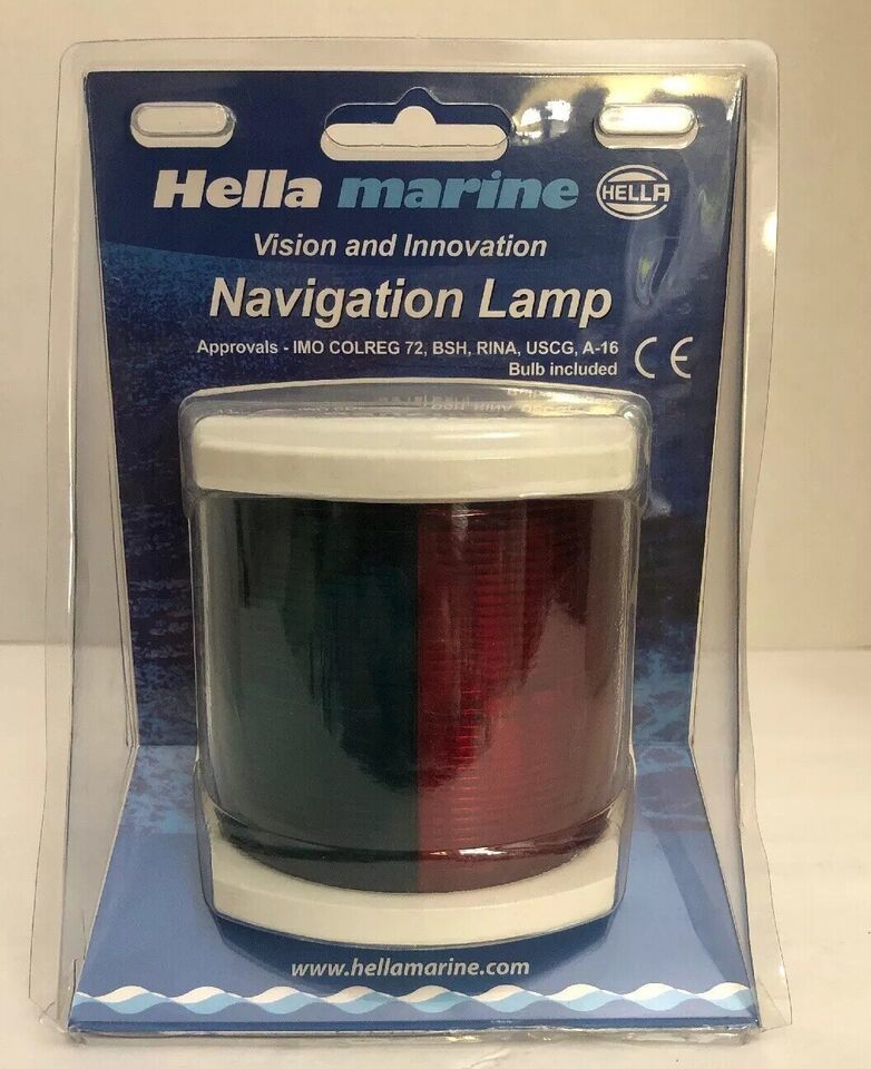 HELLA MARINE 002984365 HELLA BI-COLOR NAVIGATION LIGHT INCANDESCENT WHITE 12V
