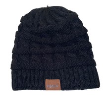 ViGrace Knit Beanie Hat Cap with fleece type lining Black One Size Fits ... - £13.86 GBP