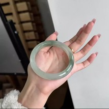 63mm Grade A 100% Natural Green Jade Bangle Bracelet Women&#39;s Bracelet - $5.34 CAD
