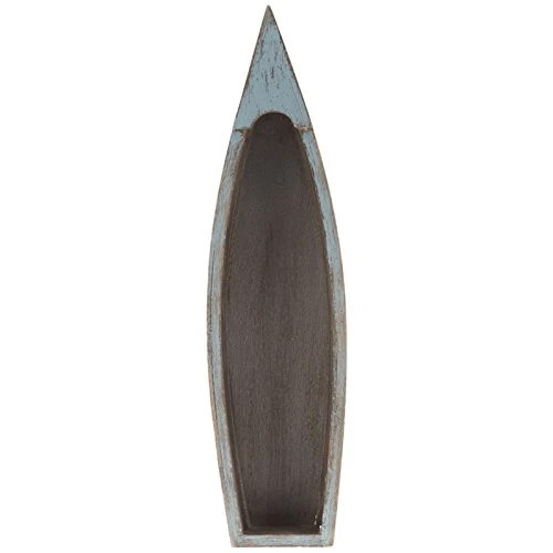 Rustic Blue Wooden Boat Rectangular Tray Sea Ocean  Decor Item image 2