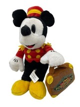 Walt Disney World Polynesian Mickey Mouse Villas Bellhop 9&quot; Plush Stuffed - £10.19 GBP