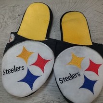 Pittsburgh Steelers NFL Big Logo Men&#39;s Size Small House Slippers - £9.44 GBP