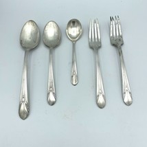 WM Rogers MFG Co Original Rogers Silverplate Inheritance 1941 spoons forks - £13.38 GBP