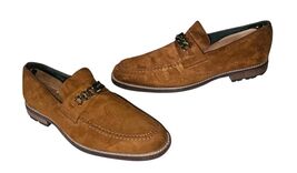 Todd Welsh Brown Suede Leather Chain  Slip On Loafer Mens Size 9M - $29.40