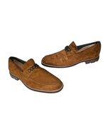 Todd Welsh Brown Suede Leather Chain  Slip On Loafer Mens Size 9M - $540.01 MXN