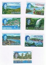 Stamps Grenada QEII Definitives  Lot of 7 MLH - $1.08