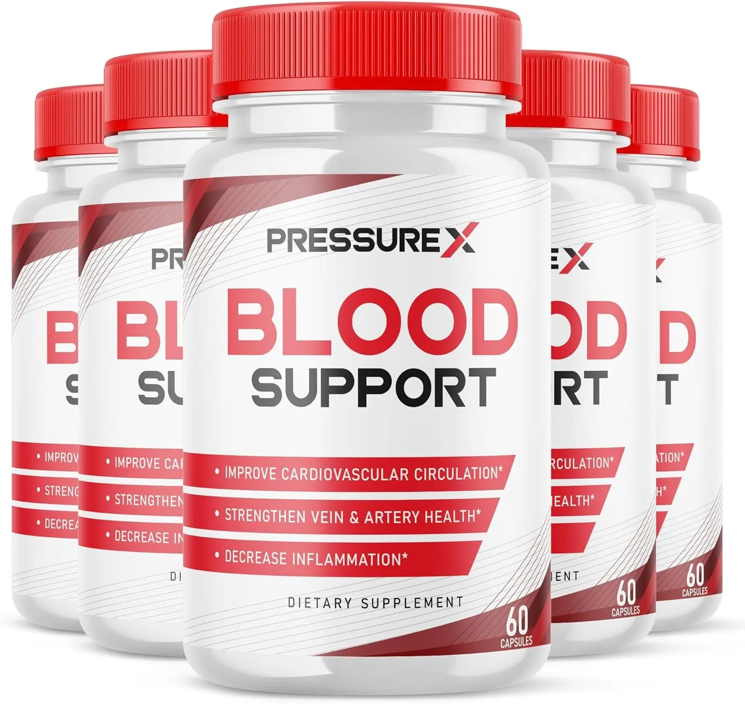 5 Pack Pressure X Blood Pills Pressure X Supplement For Blood Support  - $114.99