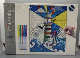 Light House Coloring Puzzle - 500 Pieces - Yorkshire NEW IN BOX - $14.75