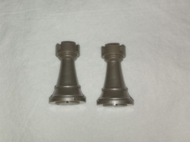 2 White Rooks Replacement Parts/Pieces for Radio Shack Chess Champion 2150L - £4.94 GBP