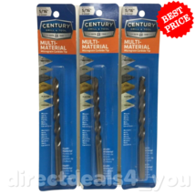 CENTURY DRILL &amp; TOOL Multi-Material 80220  5/16&quot;  Drill Bit  Pack of 3 - £20.66 GBP