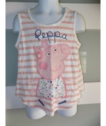 Peppa Pig Striped Tank Top Size XS (4/5) Girl&#39;s EUC - $8.55