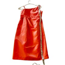 David’s Bridal Coral Satin Cocktail Dress Women’s Size (Altered to Fit 2–4) - $24.75