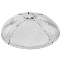 Fire Pit Spark Screen Round 20&quot;, Reinforced Heavy Duty Steel Metal Cover... - $55.86