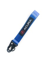 BRAND New JDM ACURA Blue Racing Keychain Metal key Ring Hook Strap Lanya... - $10.00