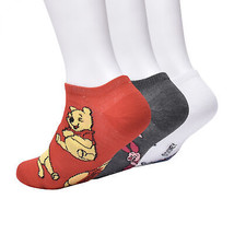 Winnie The Pooh and Friends Women&#39;s Low-Cut Socks 3-Pair Box Set Multi-Color - £14.10 GBP