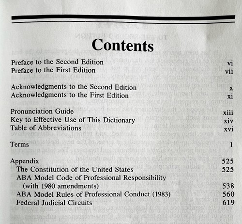 Barron's Law Dictionary 1984 2nd Edition PB Steven Gifis Legal Terminology E35 Item image 5