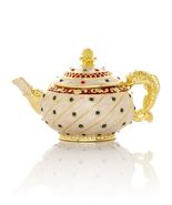 Boîte à théière colorée Keren Kopal décorée de cristaux autrichiens - $67.28