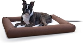 Heated Deluxe Lectro-Soft Outdoor Dog Bed With Bolster, Orthopedic Warming Pet P - £61.60 GBP