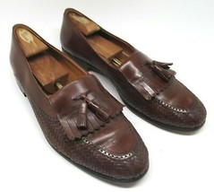 Paolo De Marco Woven Kilted Tassel  Brown Loafer Mens Size 12  - £22.98 GBP