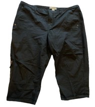 Marrakech Black Twill Cropped Pants Size 20W - $23.74