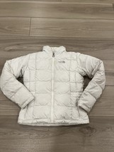 The North Face 550 Down Women&#39;s Puffer Jacket Small White Full Zip - $44.54